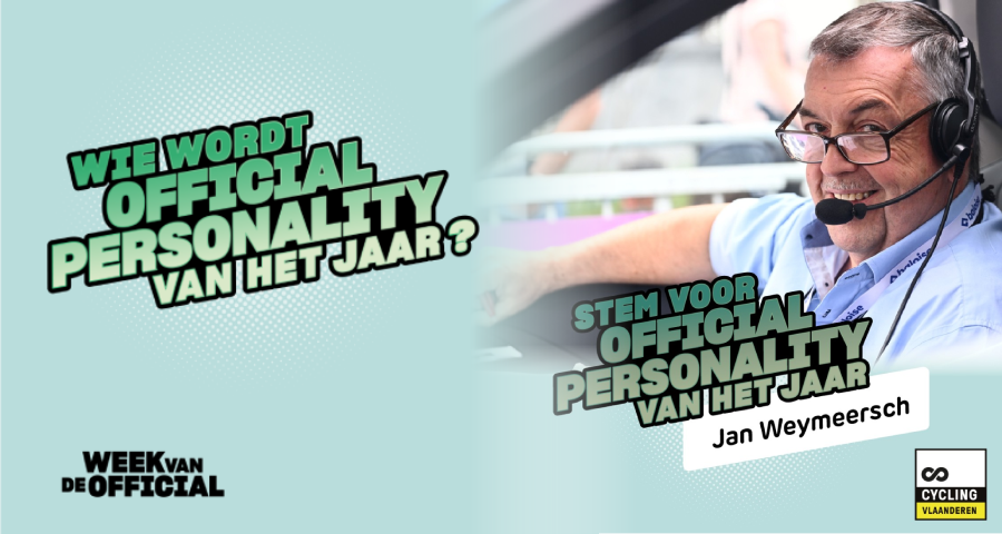 Jan Weymeersch genomineerd voor 'official personality van het jaar